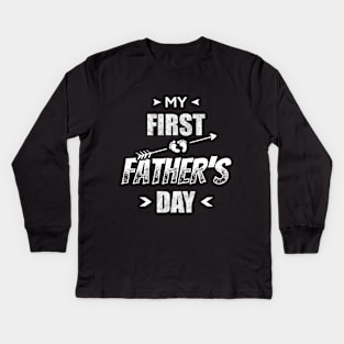 My First Father's Day Kids Long Sleeve T-Shirt